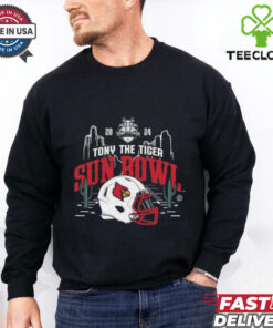 Louisville Cardinals 2024 Tony The Tiger Sun Bowl Championship Bound Helmet Shirt