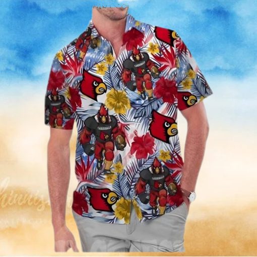 Louisville Cardinals Coconut Aloha Hawaiian Shirt