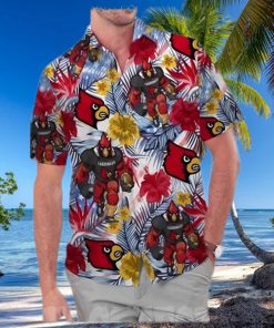 Louisville Cardinals Coconut Aloha Hawaiian Shirt