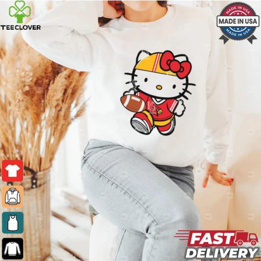 Louisville Cardinals Cute Hello Kitty Football 9 shirt