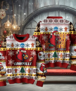 Louisville Cardinals Football They Not Like Us Christmas Ugly Sweater
