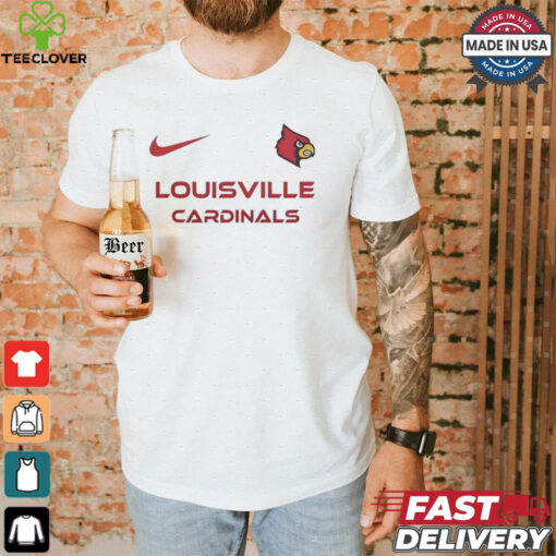 Louisville Cardinals Go Cardinals Nike logo shirt