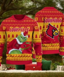 Louisville Cardinals Grinch Ugly Christmas Sweater