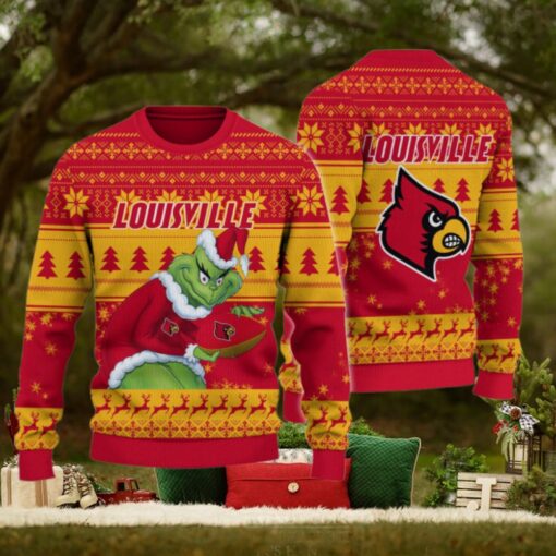 Louisville Cardinals Grinch Ugly Christmas Sweater