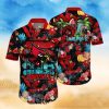 Illinois Chicago Flames 3D Hawaiian Shirt Tropical Seamless NCAA Summer Beach For Fans Gift