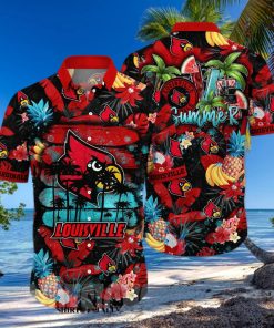 Louisville Cardinals NCAA Floral Unisex Hawaiian Shirt