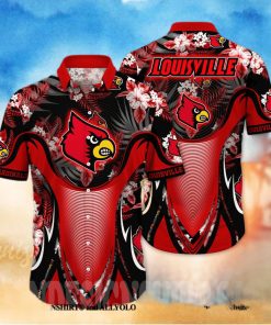 Louisville Cardinals NCAA Flower Classic Hawaiian Shirt