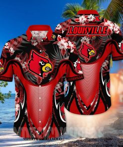 Louisville Cardinals NCAA Flower Classic Hawaiian Shirt