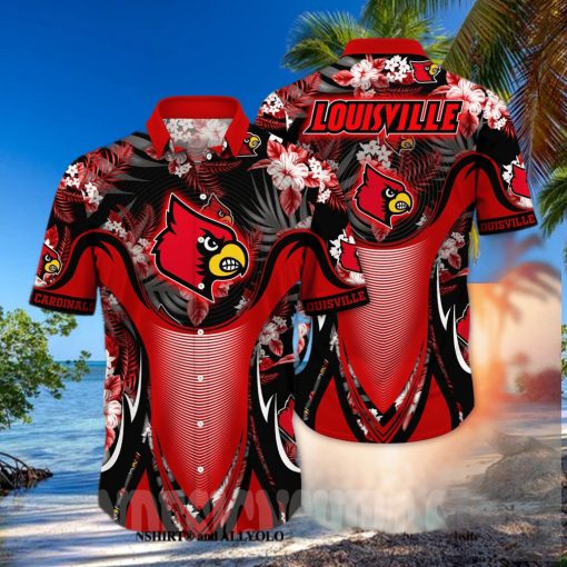 Louisville Cardinals NCAA Flower Classic Hawaiian Shirt