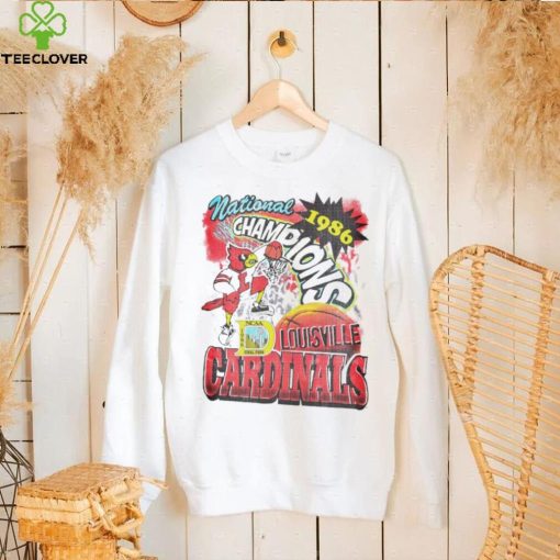 Louisville Cardinals NCAA National Champions 1986 vintage shirt