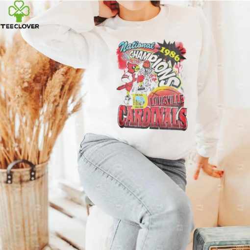 Louisville Cardinals NCAA National Champions 1986 vintage shirt