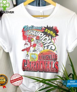 Louisville Cardinals NCAA National Champions 1986 vintage shirt