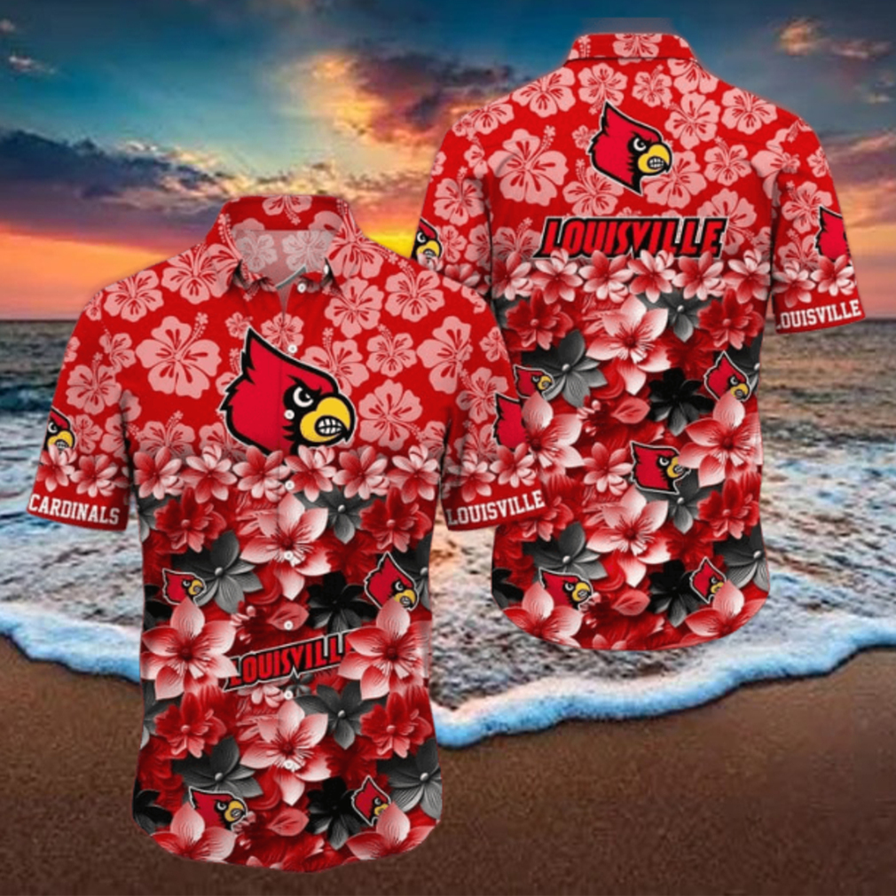 Louisville Cardinals NCAA2 Hawaiian Shirt Trending Summer Louisville Cardinals NCAA2 Hawaiian Shirt Trending Summer