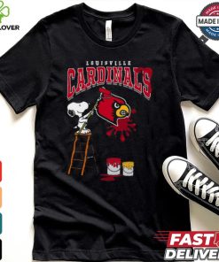 Louisville Cardinals Snoopy Painting Shirt