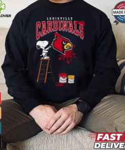 Louisville Cardinals Snoopy Painting Shirt