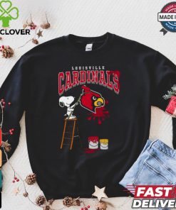 Louisville Cardinals Snoopy Painting Shirt
