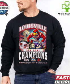 Louisville Cardinals Sun Bowl Champions 2024 Dec 31 Mascot Shirt