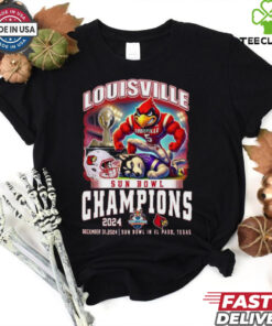 Louisville Cardinals Sun Bowl Champions 2024 Dec 31 Mascot Shirt