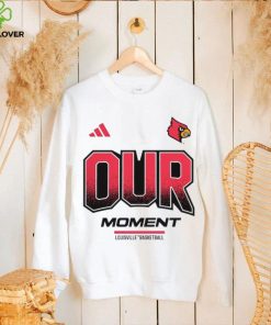Louisville Cardinals adidas Unisex 2024 On Court Bench Our Moment Long Sleeve T Shirt