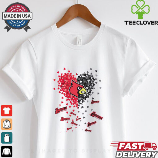 Louisville Cardinals falling heart hoodie, sweater, longsleeve, shirt v-neck, t-shirt