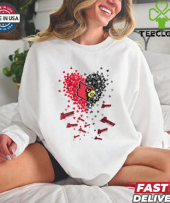 Louisville Cardinals falling heart hoodie, sweater, longsleeve, shirt v-neck, t-shirt