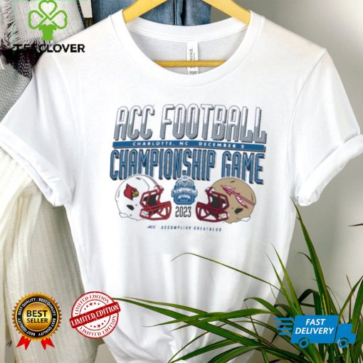 Louisville Cardinals vs Florida State Seminoles ACC Football Helmet Matchup T Shirt