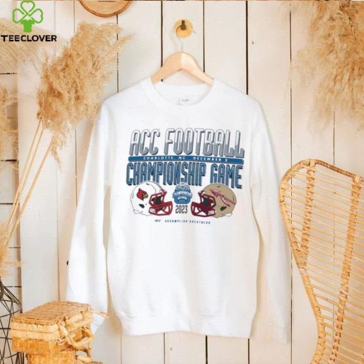 Louisville Cardinals vs Florida State Seminoles ACC Football Helmet Matchup T Shirt