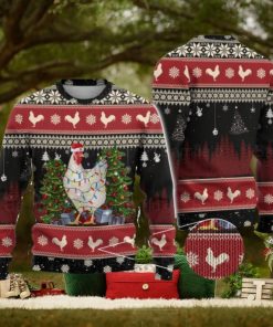 Love Chicken Light Ugly Christmas Sweater Men And Women Christmas Gift Men And Women Sweater