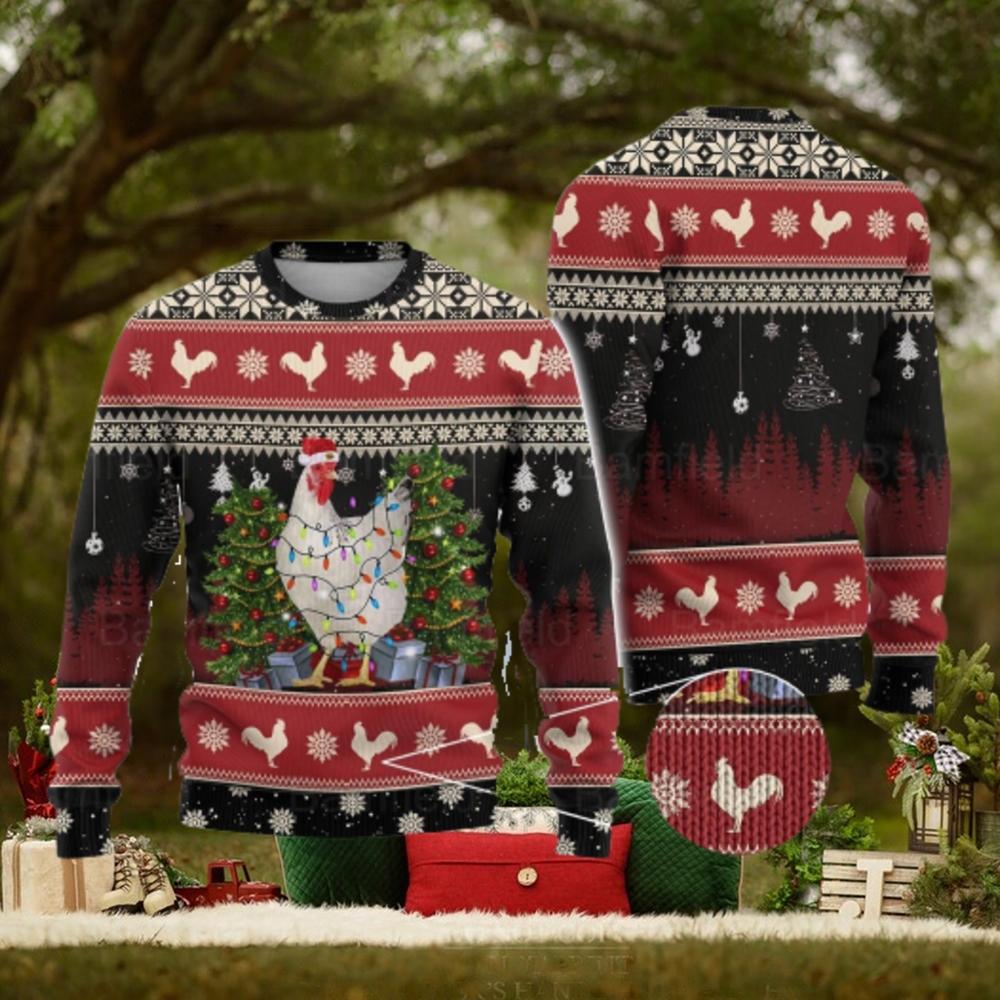 Love Chicken Light Ugly Christmas Sweater Men And Women Christmas Gift Men And Women Sweater Love Chicken Light Ugly Christmas Sweater Men And Women Christmas Gift Men And Women Sweater