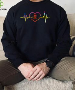 Love Disc Golf Heartbeat Tie Dye Shirt For Golfer Players T Shirt