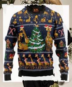 Love Giraffe Ugly Christmas Sweater Xmas Ugly Sweater