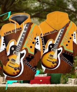 Love Guitar Awesome 3D Hoodie
