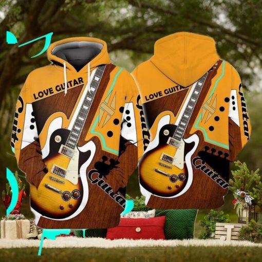 Love Guitar Awesome 3D Hoodie