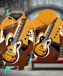 Love Guitar Awesome 3D Hoodie