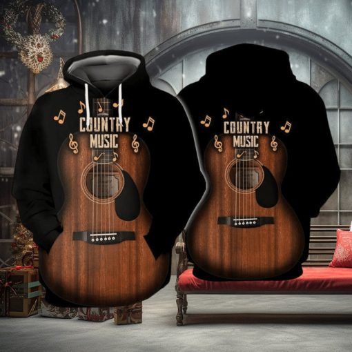 Love Guitar Country Music Limited Edition 3d Hoodie