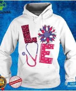 Love Heart Stethoscope Nurse Life 4th Of July 2022 Women T Shirt