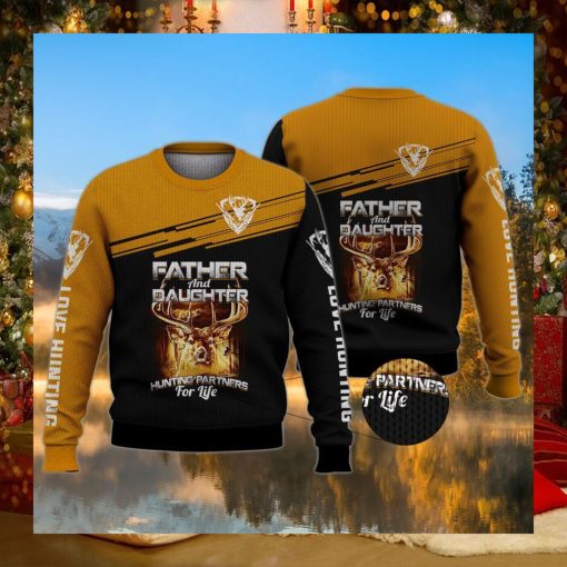 Love Hunting Father And Daughter Hunting Partners Ugly Christmas Sweater