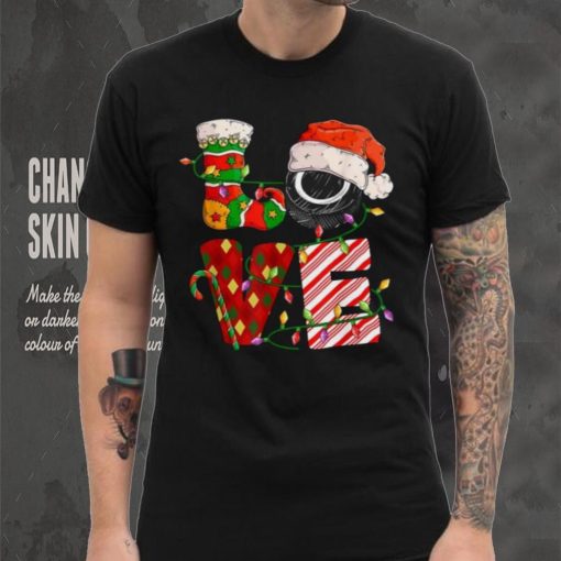 Love Ice Hockey Christmas Ice Hockey Player Xmas Party Shirt