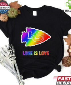 Love Is Love Kansas City Chiefs Pride 2D T shirt