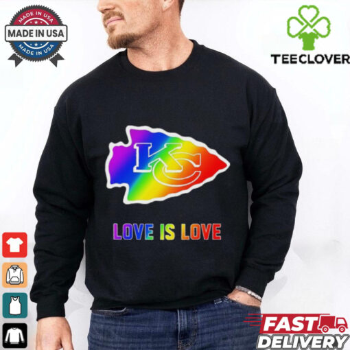 Love Is Love Kansas City Chiefs Pride 2D T shirt
