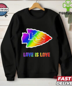 Love Is Love Kansas City Chiefs Pride 2D T shirt