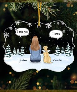 Love Leaves A Memory Memorial Personalized Custom Ornament Acrylic Benelux Shaped Christmas Gift, Sympathy Gift For Pet Owners, Pet Lovers