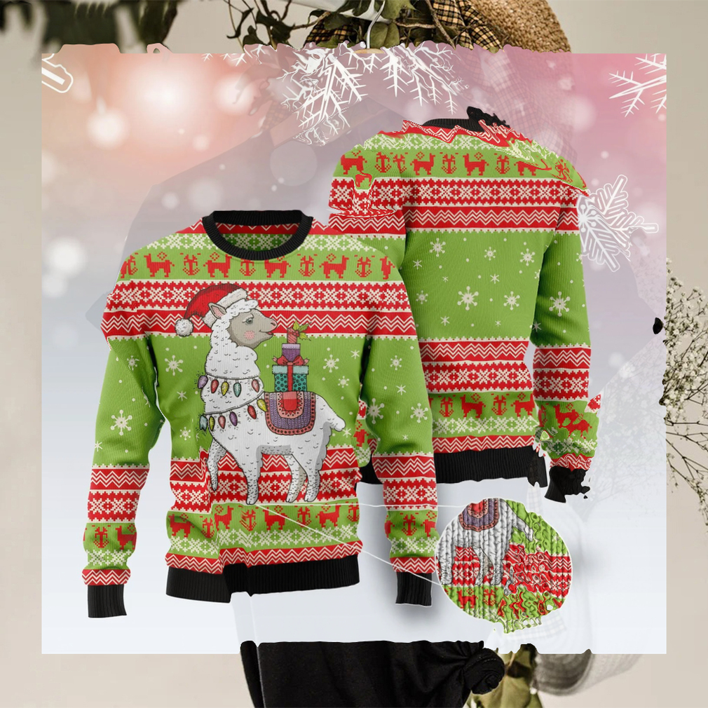 Love Llama Christmas Unisex Crewneck Sweater