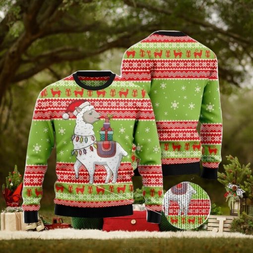 Love Llama Men And Women Christmas Gift 3D Ugly Christmas Sweater