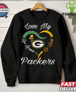 Love My Green Bay Packers Go Green Go Gold shirt