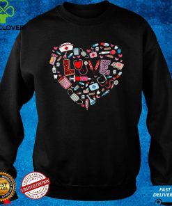Love Nurse Heart Nursing Life Funny Valentine's Day Women T Shirt tee