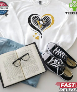 Love Pittsburgh Penguins shirt diamond heart for women