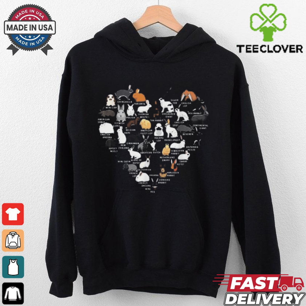 Love Rabbit Heart T Shirt Love Rabbit Heart T Shirt