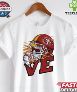 Love San Francisco 49ers Football Helmet shirt