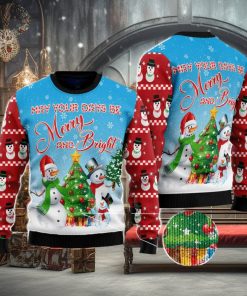 Love Snowman Ugly Christmas Sweater Family Noel Gift